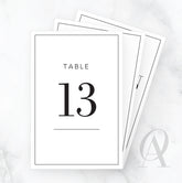 TN06 BODONI FONT NUMBERS DIGITS BORDER TABLE HEADING - Ooh Aah Invitations